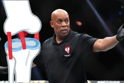 Watch: UFC Referee Suffers Torn ACL During Fight at UFC 324